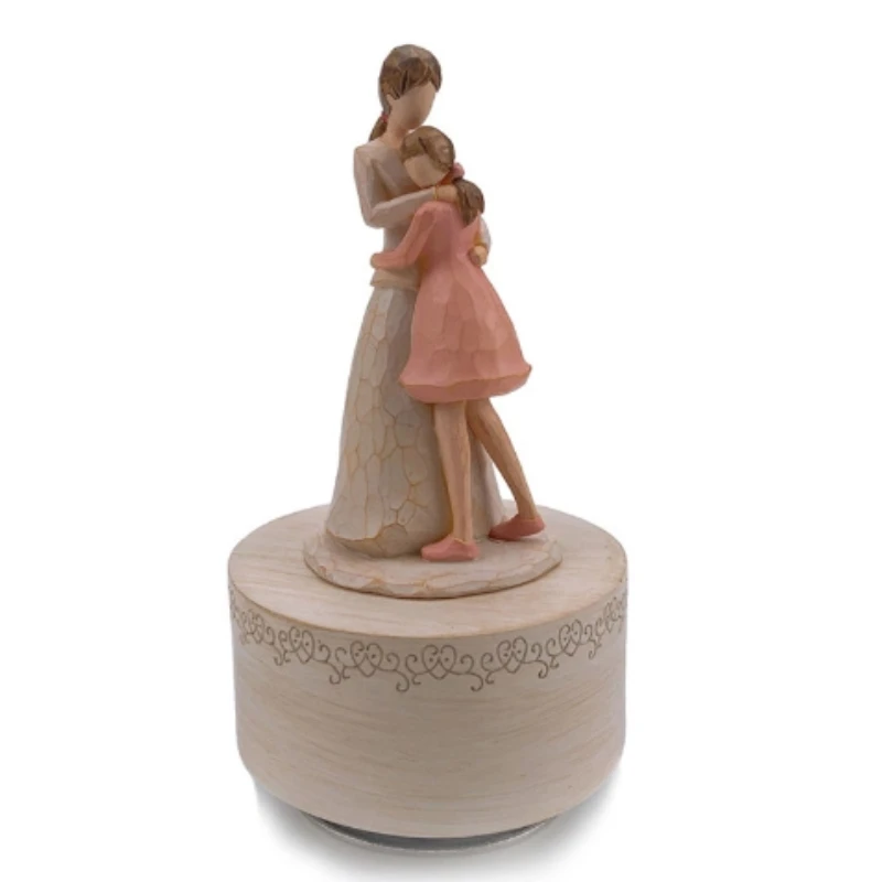 

Music Box Gifts For Mother Funny Sculpted Musical Figurine Gifts Mother's Day Thanksgiving,Birthday Gifts for Mom and Son