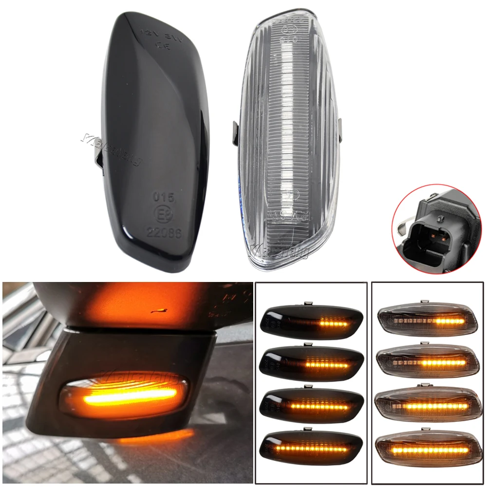 Ǫ�� 207 308 3008 5008 RCZ ��Ʈ�ο� C4 C3 DS3 DS4 6325G5 2pcs LED ���� ���� ���̵� ��Ŀ ��ȣ ǥ�� ��