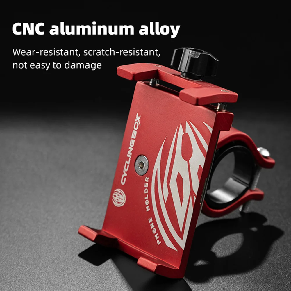 Aluminum Alloy Bicycle Phone Holder with 360 Rotation
