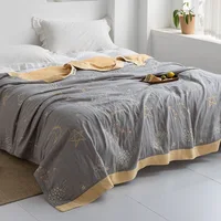 Large Soft Knitted Bedspread on the Bed 4