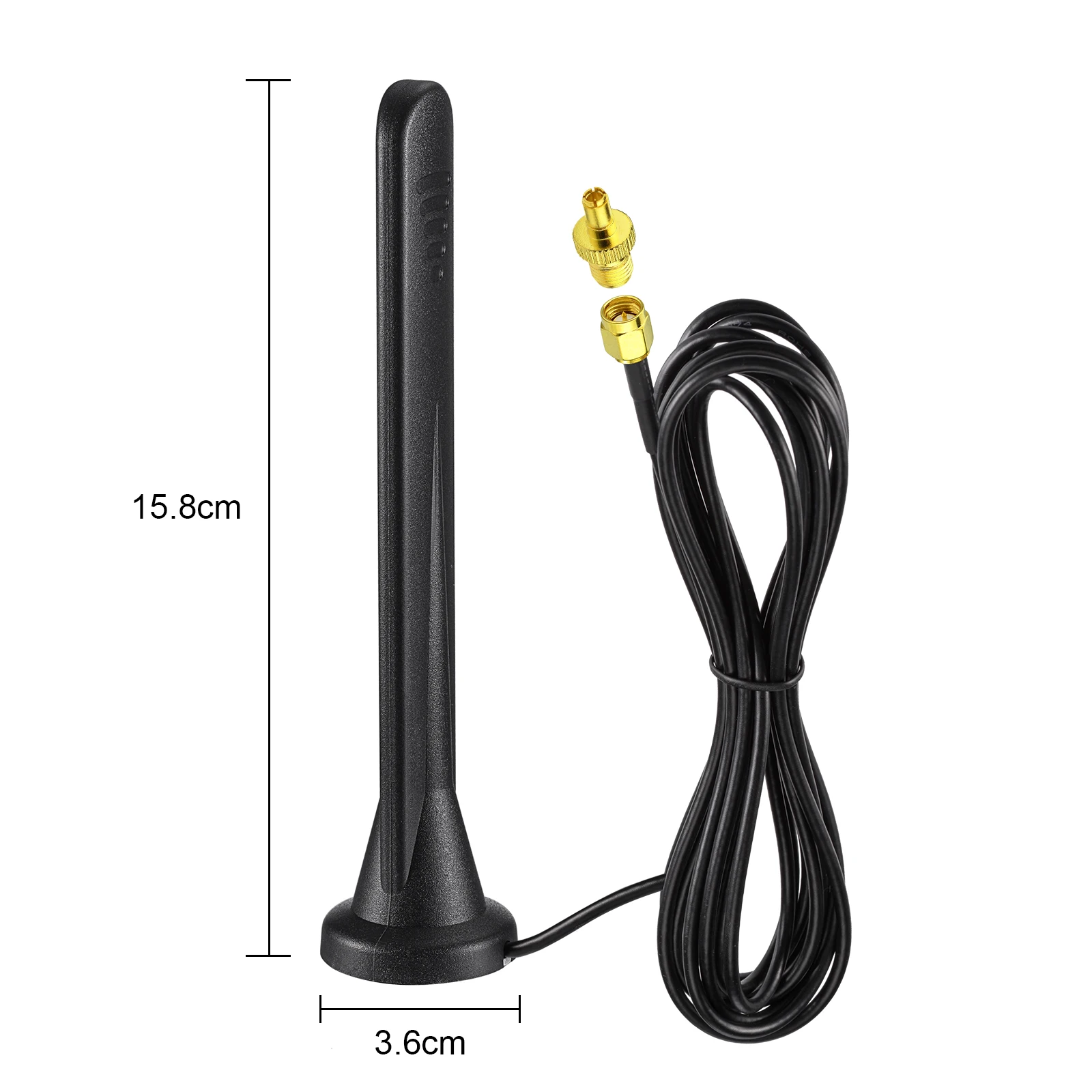 Superbat 5dbi 4G LTE Aerial SMA TS9 External Omni-directional Network Antenna Magnetic Base for Router CPE Broadband Wireless