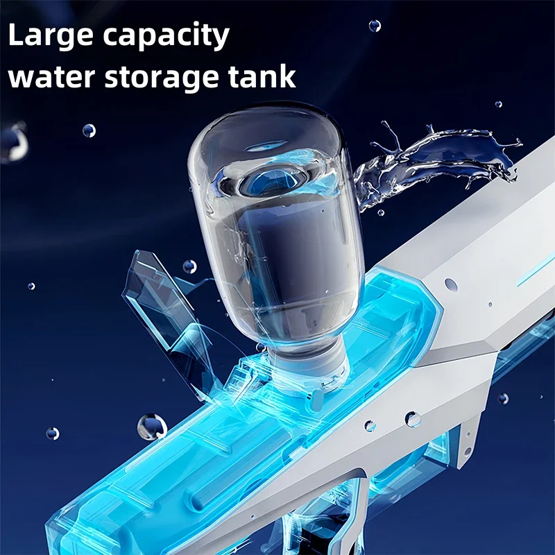 Electric Water Guns for Adults Shooting Toy Automatic Water Suction Water Blasters Summer Outdoor Beach Toy for Boys Kids Game 3