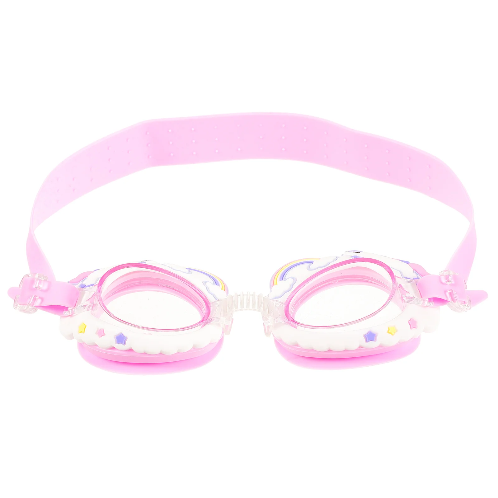 Children's Kids Swimming Glasses Girls' Cute Cartoon Animals Waterproof Pink Rainbow Horse Toddler girls sandals genuine leather white straps pink red open toe flowers summer shoes kids chaussure zapato nina toddler bare foot