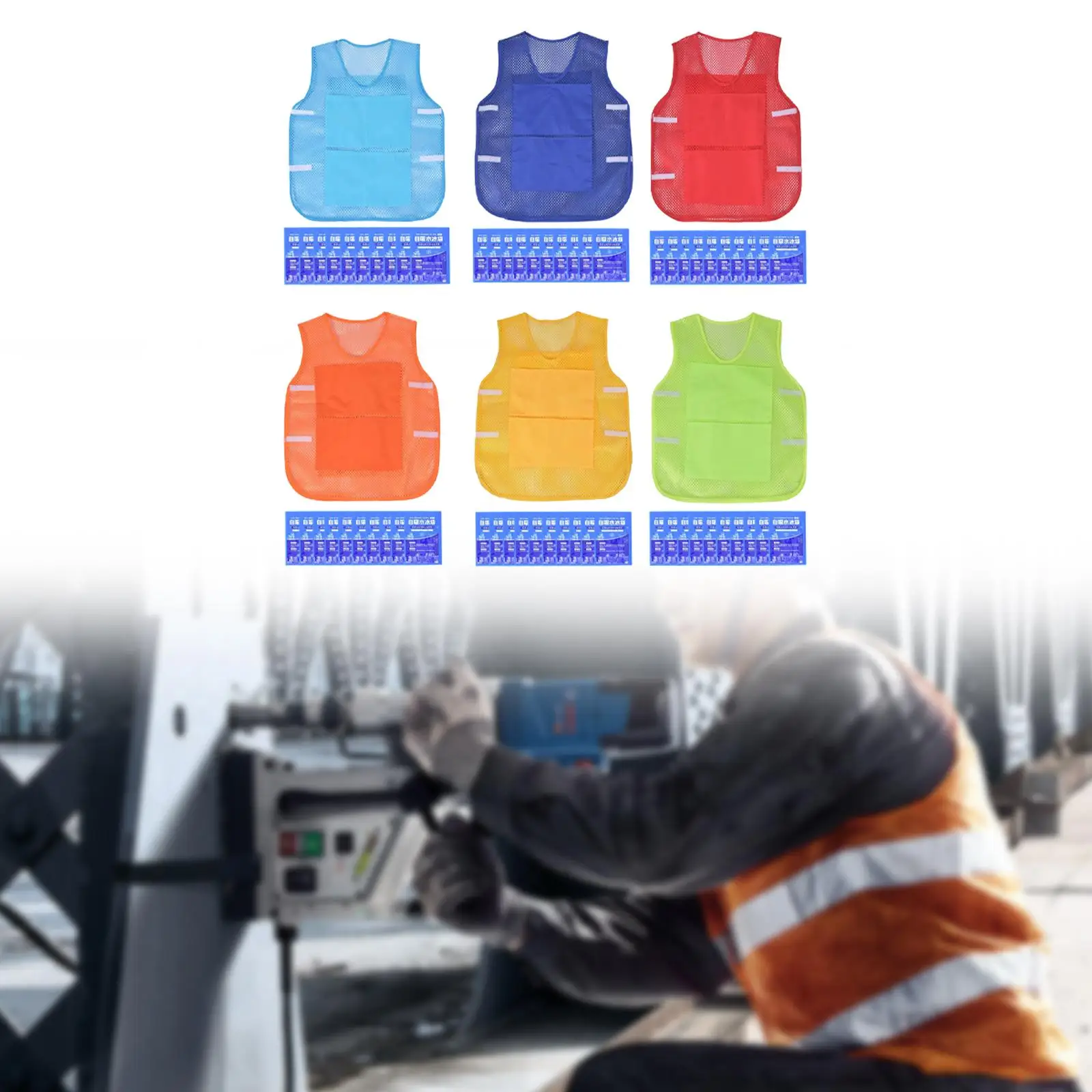 Summer Cooling Vest with Ice Packets for Cycling Outside Outdoor Activities