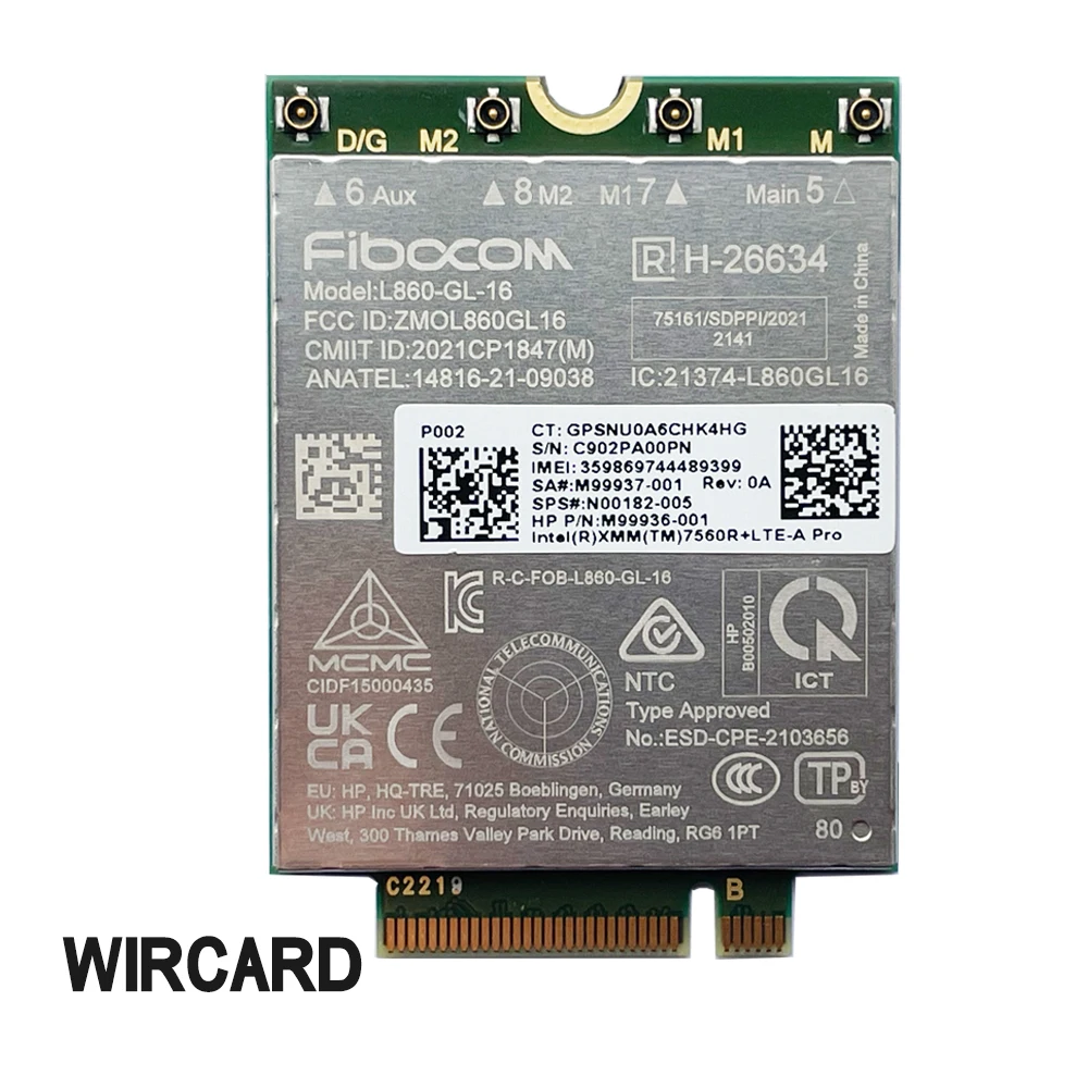 Módulo L860-gl16 Lte Cat16 para Laptop hp L860-gl Xmm 7650r Mais Lte-a Pro N00182005 4g Modem Ngff M.2 - Imagem 2