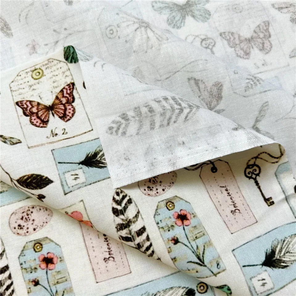 Housse ancienne 1920 en lin toile sergée pour oreiller en plume