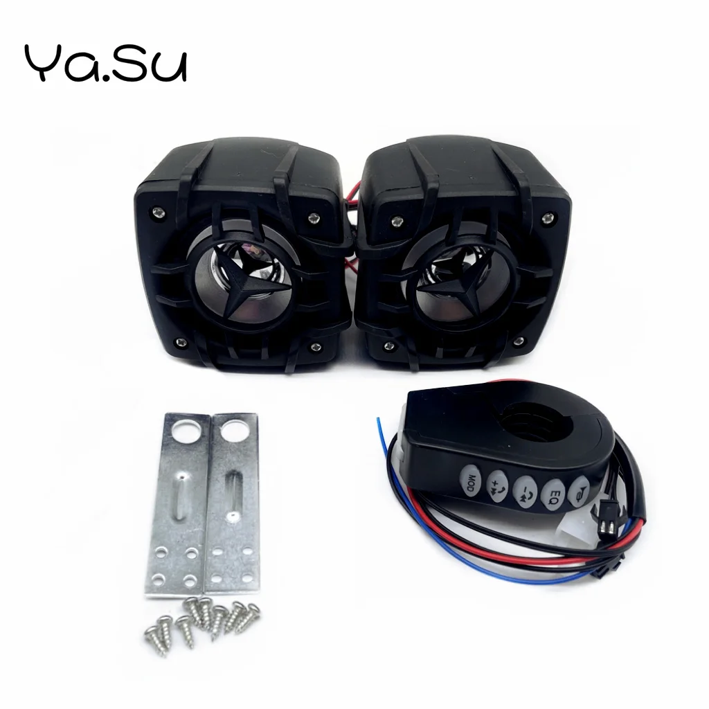 Motorcycle Horns Handle Switch Audio Support FM Radio Bluetooth TF Card Playback USB Mobile Phone Charging Waterproof motorcycle speaker