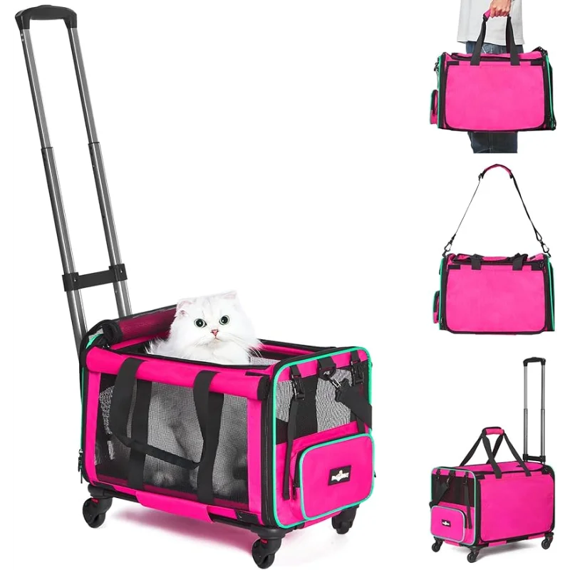 Airline Approved Pet Carrier with Wheels 1