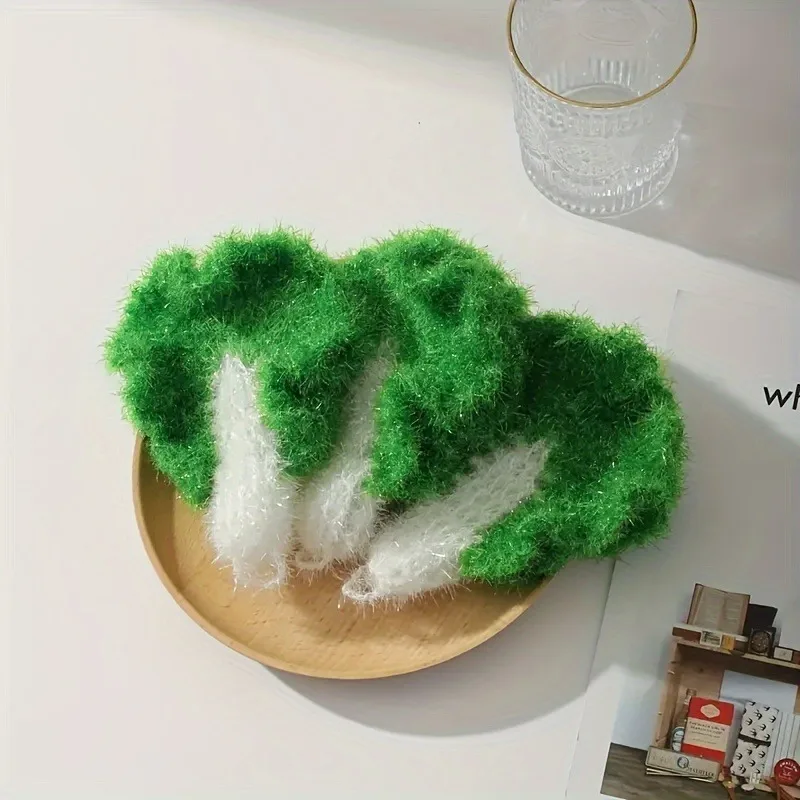 Premium Vegetable-Inspired Dish Scrubber - Non-Stick, Multifunctional, and Hangable - Ideal for Household Cleaning and Dishwashing