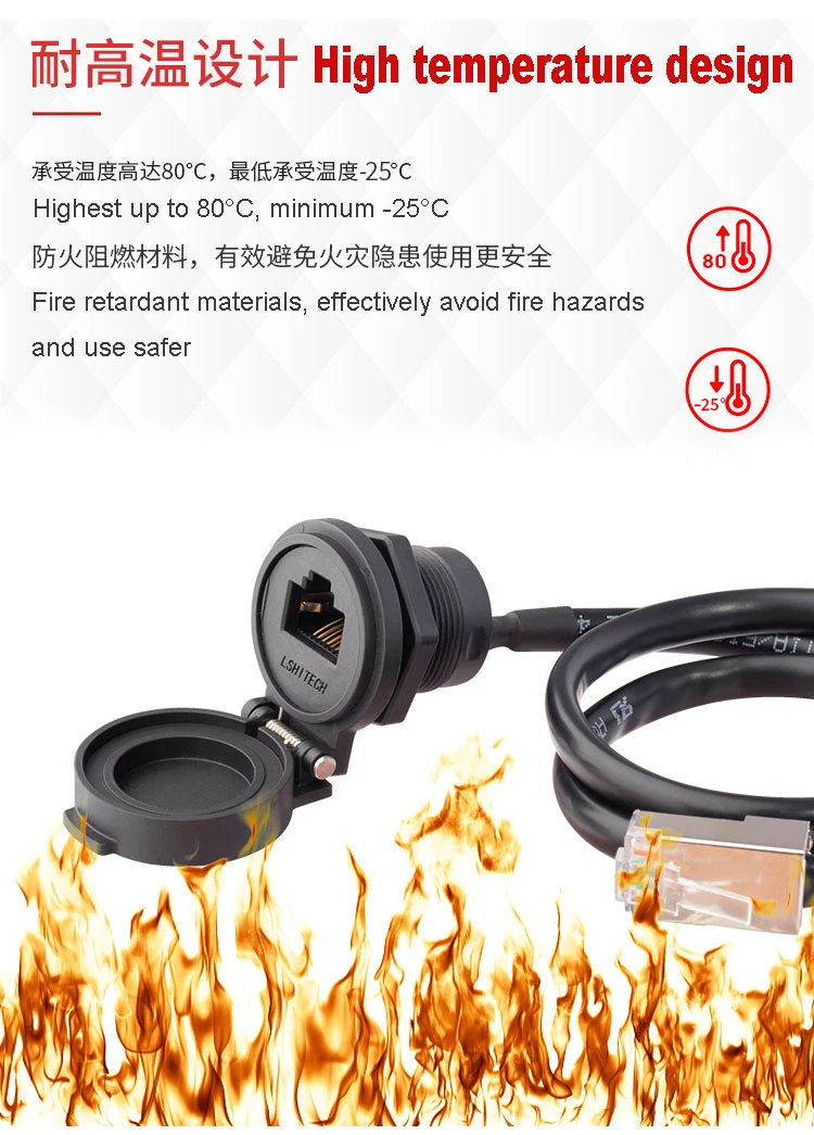 Connettore RJ45 Impermeabile IP65 - Angolo Retto Per Cavi Ethernet Cat5/6, Doppia Confezione - Foto 10