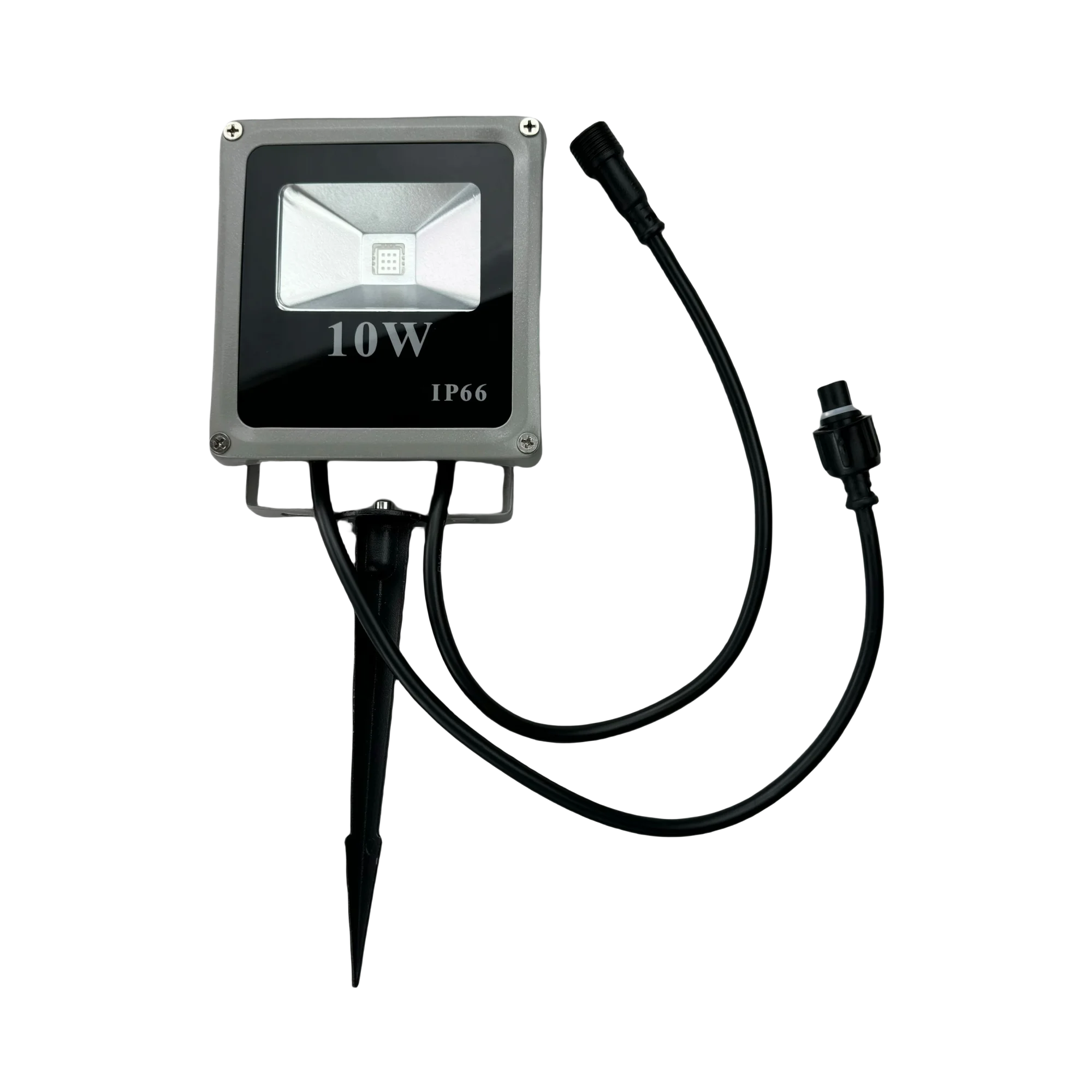DC12V 10W WS2811-UV/12W UCS2904- RGB+UV 블랙라이트 LED 투광등 주소 지정 가능 잔디밭 램프 조경등 IP68 3코어 커넥터