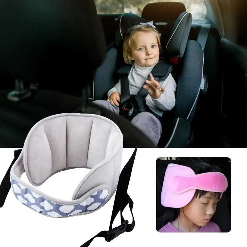 Baby Car Seat Head Support Child Head Protector Headrest Adjustable Safe Sleep Pillows Neck Travel Stroller soft head belt