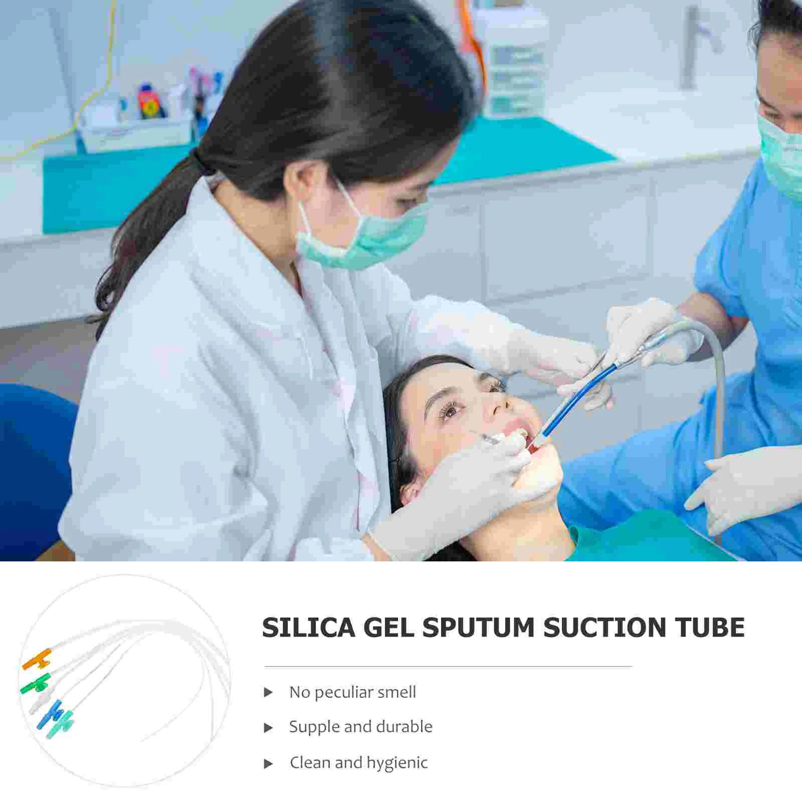 10 Pcs Aspirator Sterile Catheter Suction Mucus Removal Device Adults Soft Household Tubing Silica Gel Catheters Men Child aspirator catheter