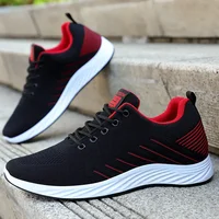 Men's Breathable Lightweight Running Shoes Summer Casual Sports Sneakers Korean Fashion Trend Mesh Lining PVC Bottom