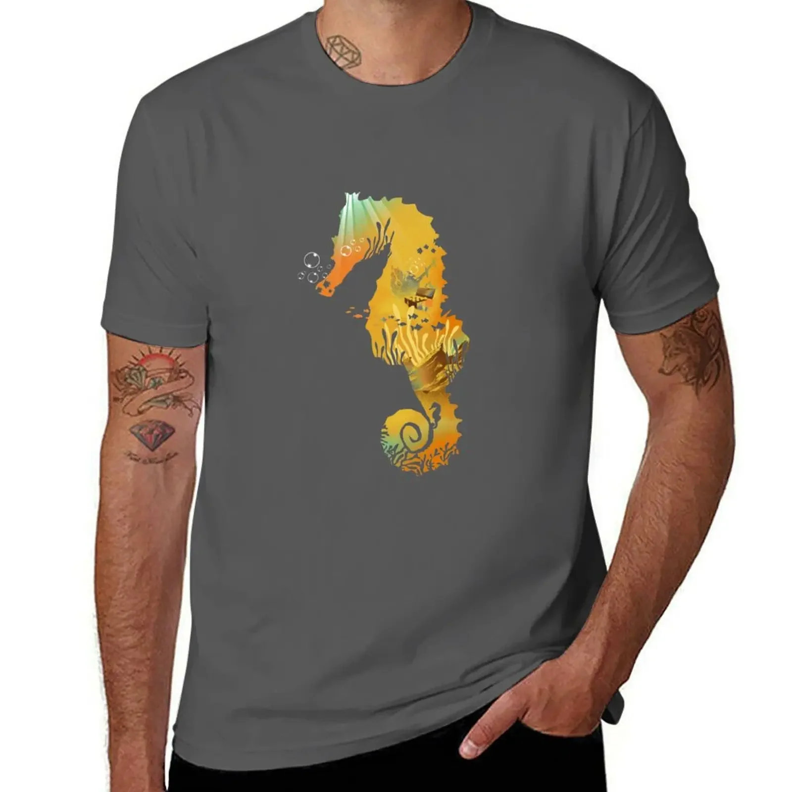 

Golden Treasure T-shirt anime boys animal print t shirts for men cotton