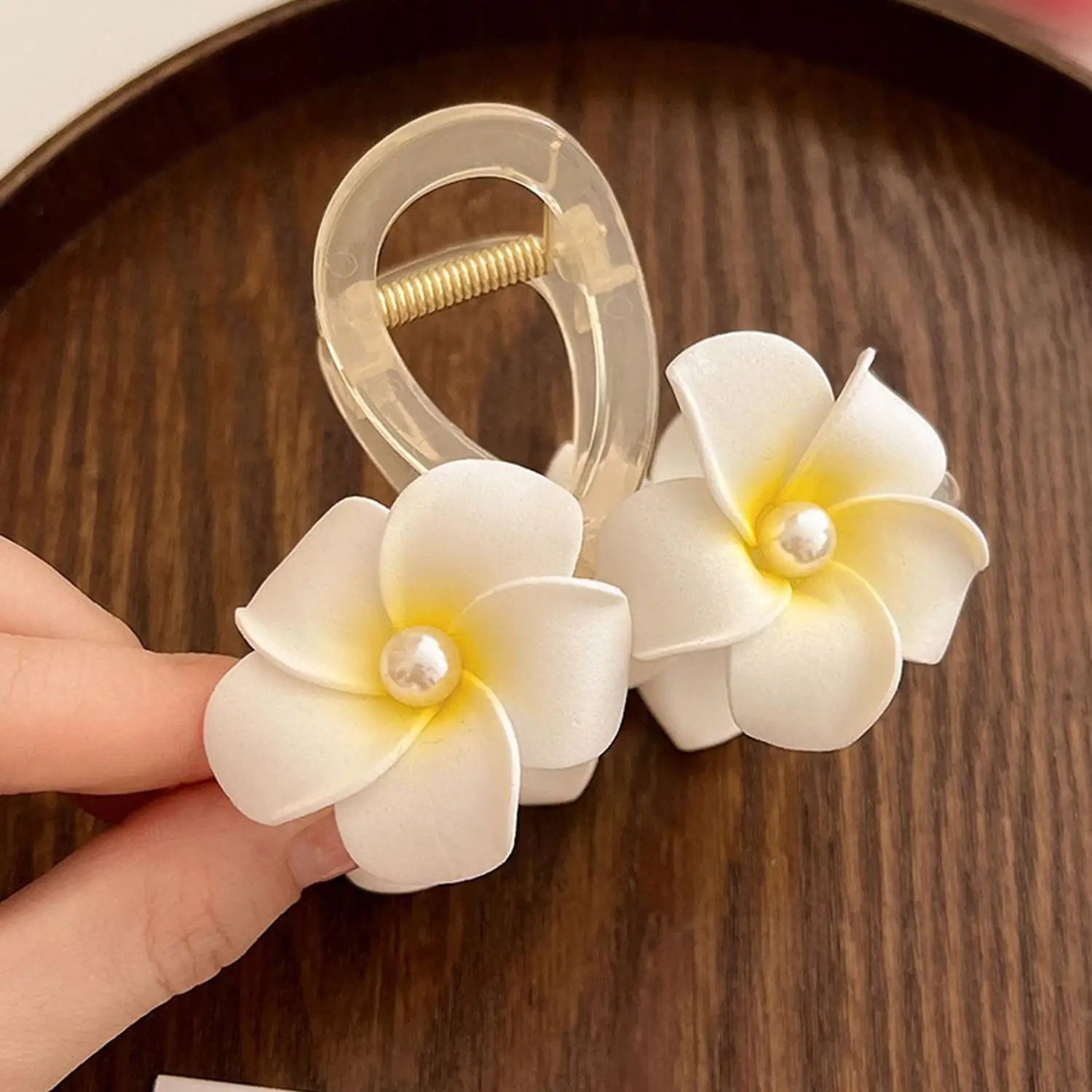 12 Stück Hawaii-Blumen Haarclips – Bunte Plumeria Für Strand-Partys & Hochzeitsdeko