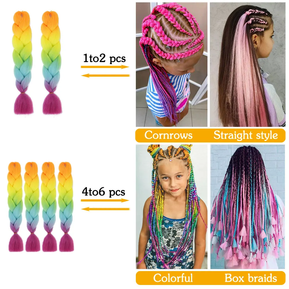 Ombre Color kanekalon Hair 2