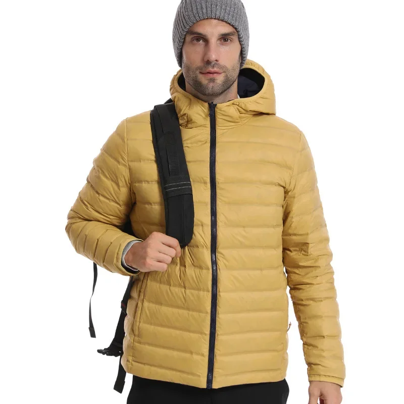 

Winter Motorcycle Riding Down Jacket Adult Version Reversible Outdoor Skiing Warm Water-repellent Lightweight Down Hooded Jacket