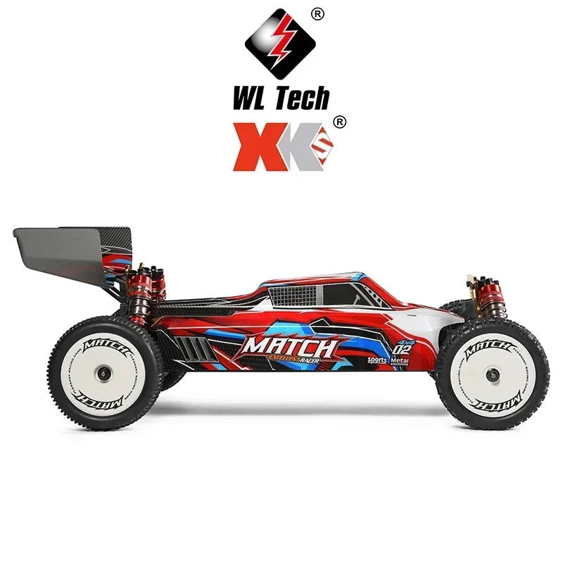 Wltoys 104001 RTR 1/10 4WD RC 자동차, 2.4G 리모컨 레이싱 카 드리프트, 45 km/h 고속 오프로드 클라이밍 금속 차량 장난감