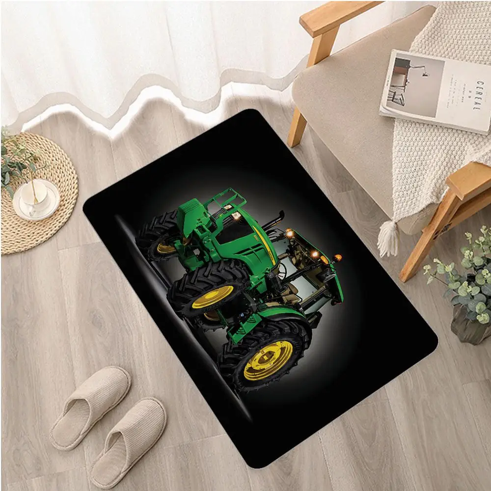 Tractor Bathroom Mat Nordic Style Bedroom Living Room Doormat Home Balcony Anti-Slip Welcome Doormat Laundry Room Mat Bath