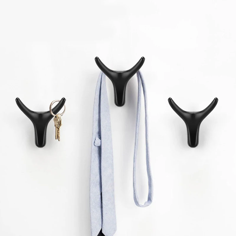 Küchen schrank Lagerung Wand haken hängen Kleider haken Schlafzimmer Robe Haken Tür Kleiderbügel Haken Handtuch haken Bad zubehör badezimmerzubehör badezimmer haken küchen schrank aufbewahrung kleiderbügel schlüssel wa – Detail 17