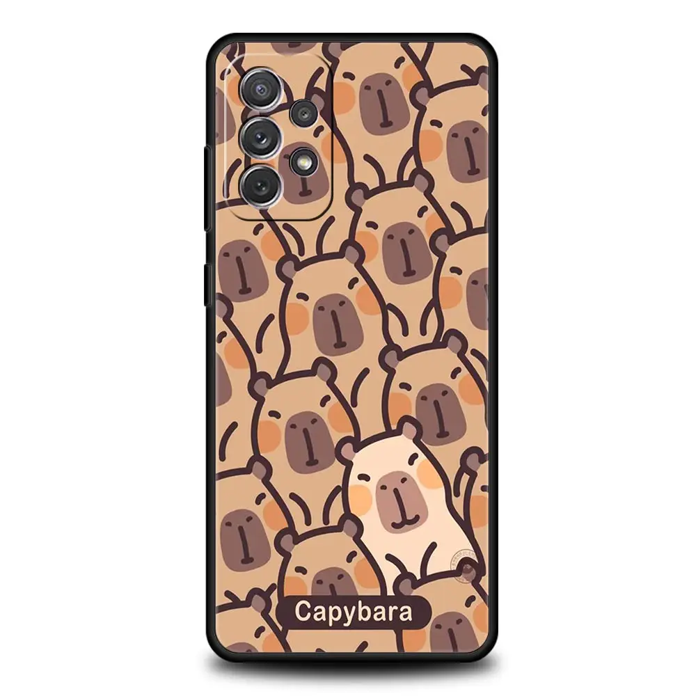 Cute Cartoon Capybara Couple Phone Case