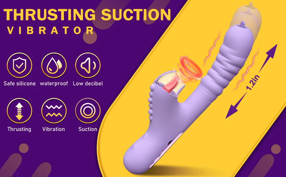 Sucking Clitoral Stimulator And Thrusting G-spot Vibrator_voghion.com