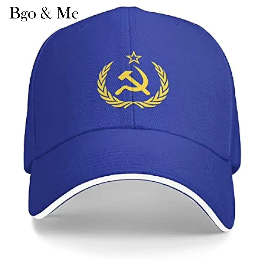 

Soviet Union CCCP USSR Emblem Unisex Baseball Cap Fits Men Women Adjustable Dad Hat Sandwich Bill Cap