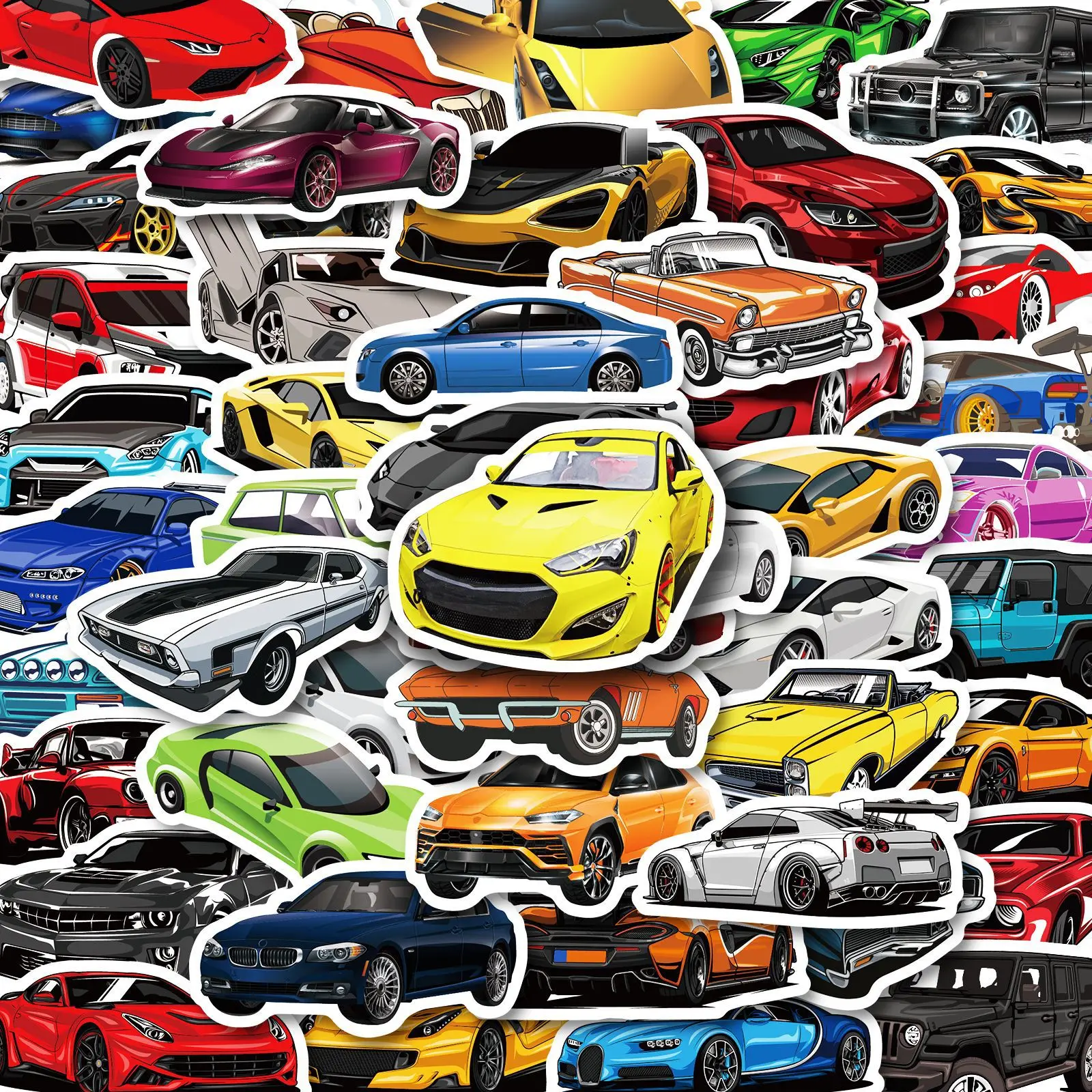 

10/30/50PCS JDM Logo Super Racing Stickers Waterproof DIY Laptop Helmet Car Modification Cool Sticker For Kids Toy