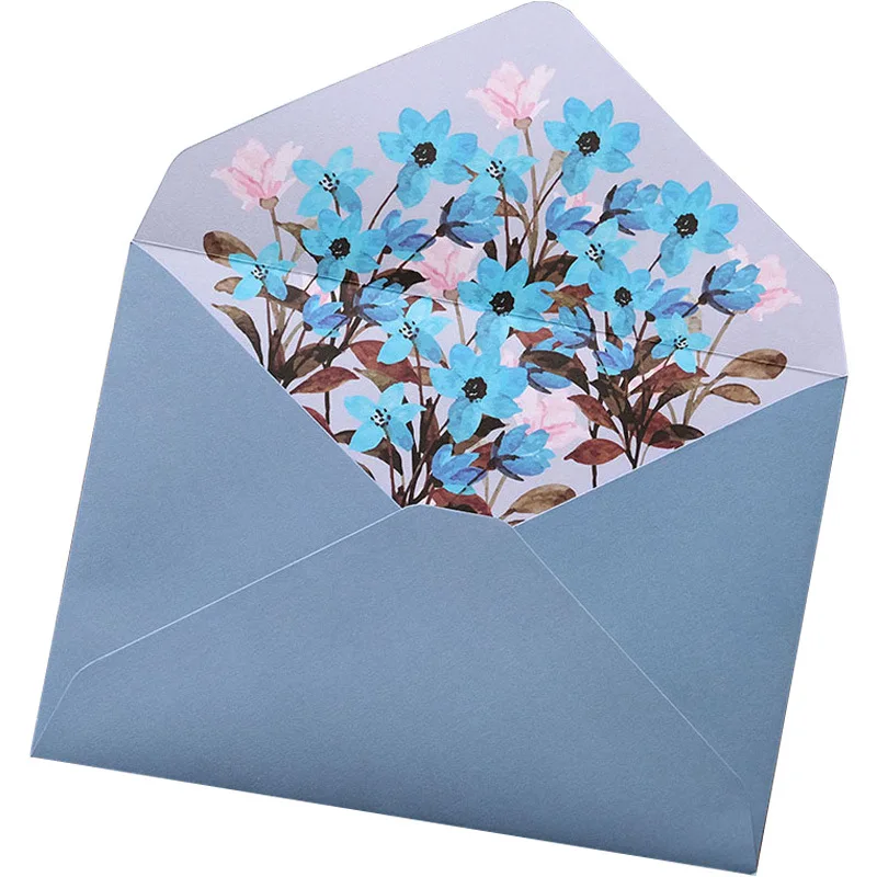 6pcs Letter Paper Set Flower Envelope Kawaii Stationery Wedding Greeting Card Envelope Invitation Envelope Set Party Supplies