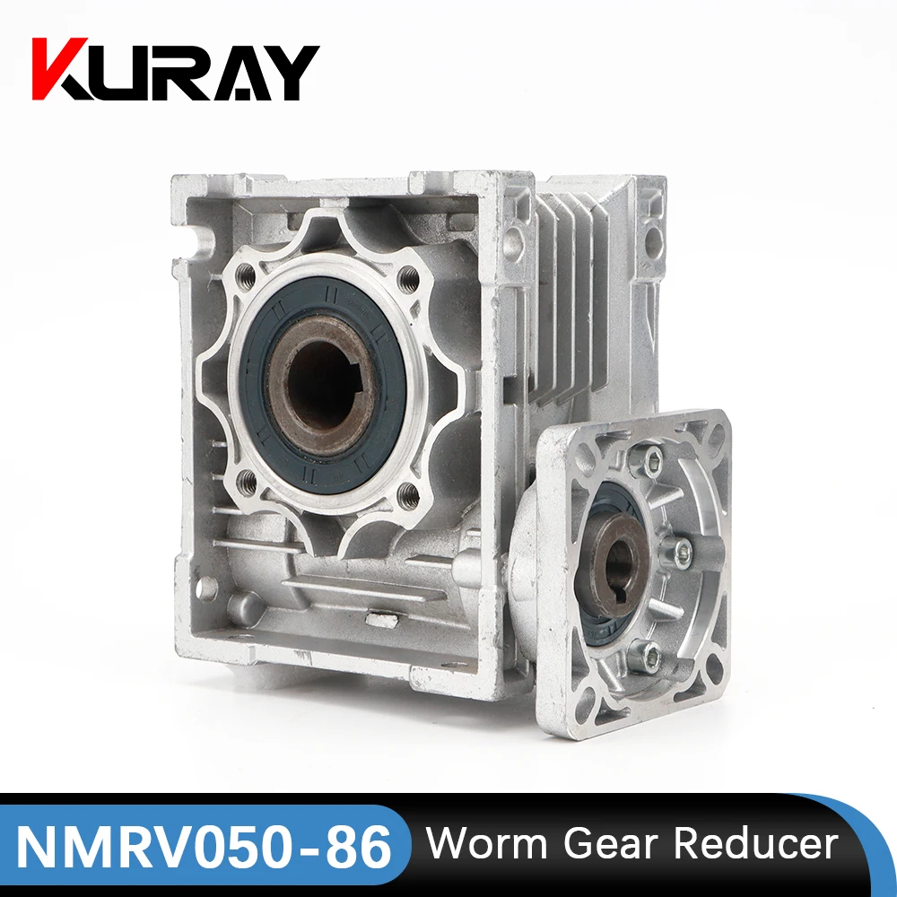 Kuray-서보 모터 NMRV050 기어 박스 웜 기어 감속기 비율 5 :1/100: 1 입력 샤프트 11/14/19mm, cnc용 입력 구멍 25mm