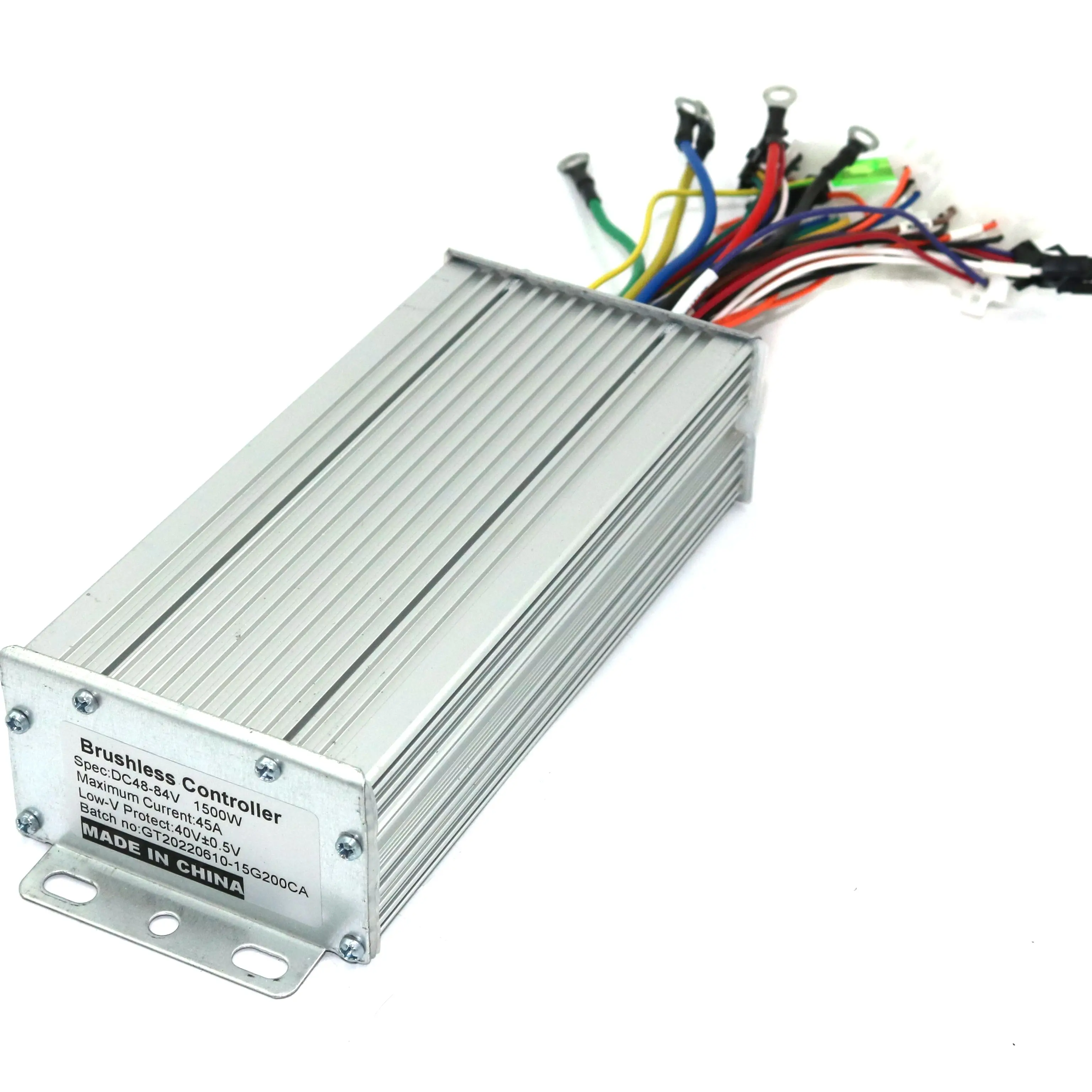 GREENTIME 15 Mosfet 48-84V 1500W 45Amax 듀얼 모드 센서/센서리스 브러시리스 DC 모터 컨트롤러 전기 자전거 드라이버