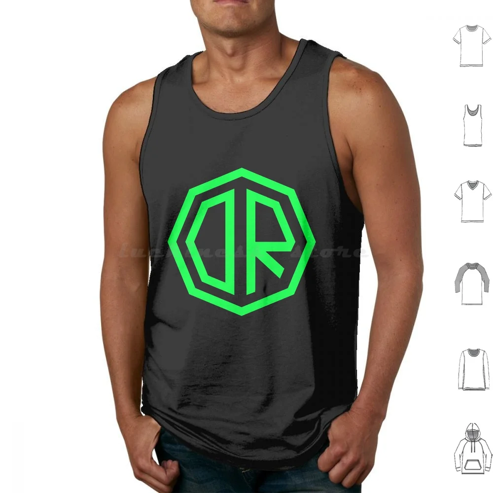 Dr. Octagon Ottagynacology Mowax Logo Replica Stampa Canotte Verdi Gilet Senza Maniche Rap Hip Hop Clan Rza Clan Gza Odb Music
