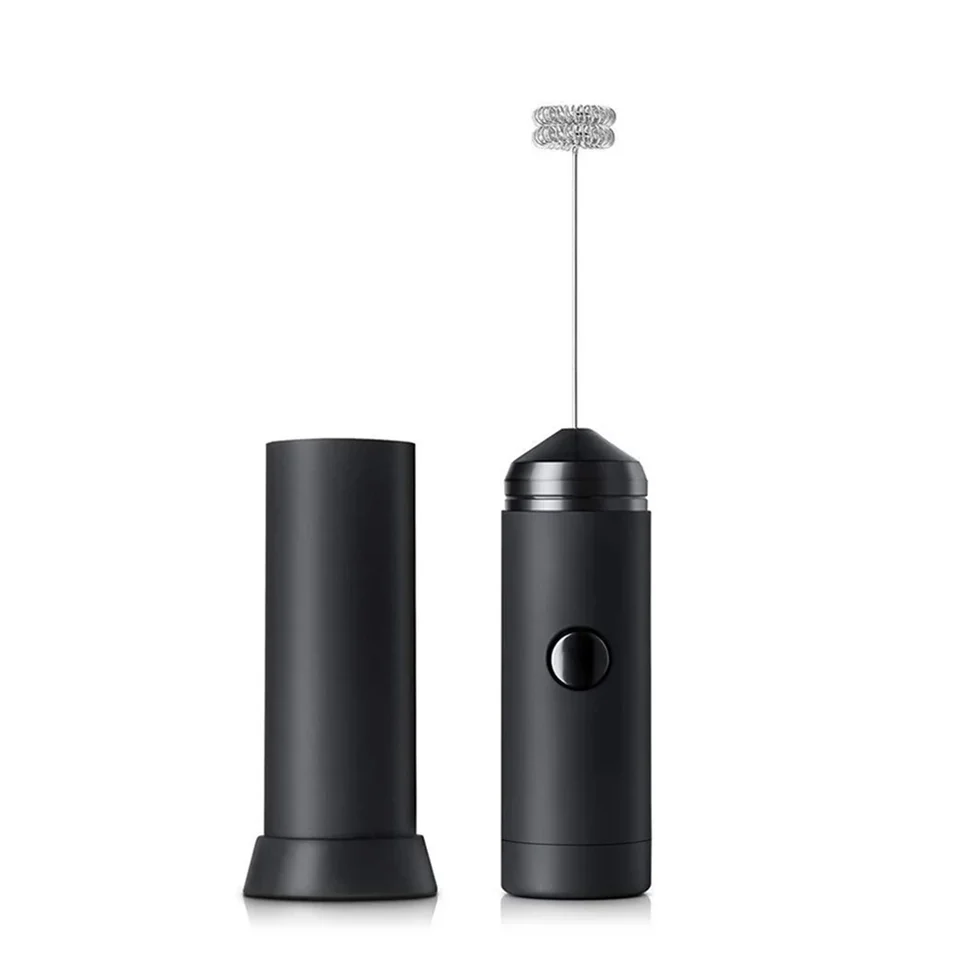 Powerful Electric Milk Frother Double Spring Mixer
