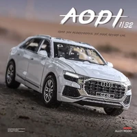 1:32 AUDI Q8 SUV Alloy Car Model Simulation Diecasts Metal Toy Vehicles Car Model Sound and Light Collection Childrens Toy Gifts 2