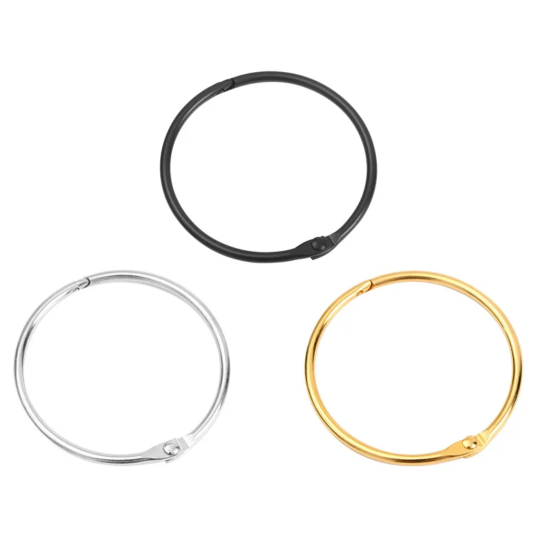 Bathroom Hooks Shower Curtain Hanging Ring Silver Gold Black Color Home Organization 5cm 10pcs/pack self adhesive hooks multifunctional hooks self adhesive wall hooks