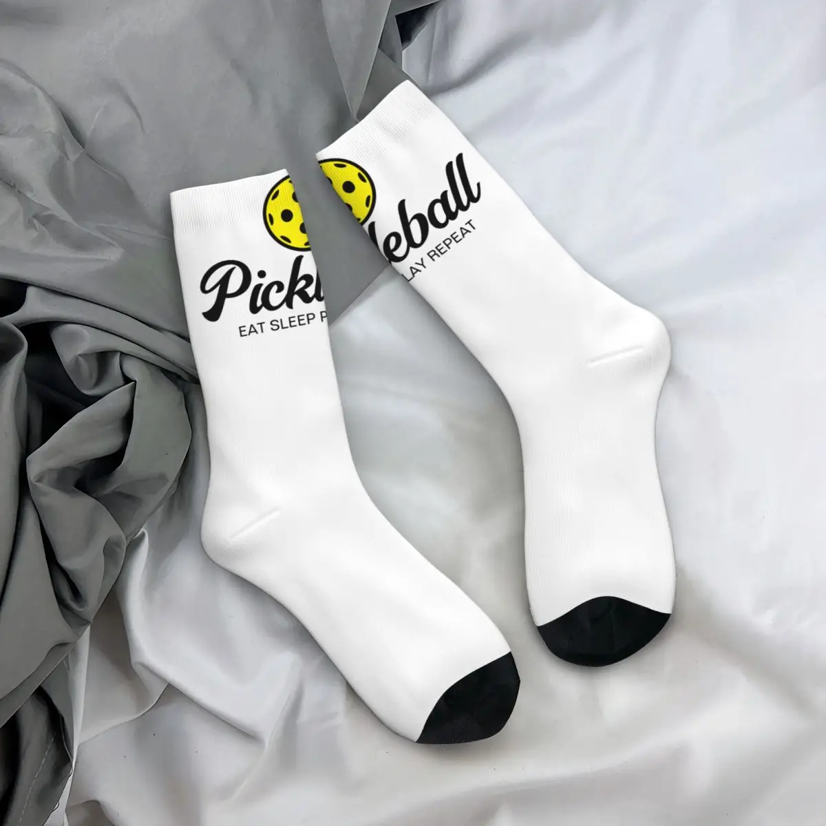 Casual Women Socks Pickleball Lover Enthusiasts Stuff Comfortable Racket Paddle Sport Graphic Socks All Seasons Best Gift Idea