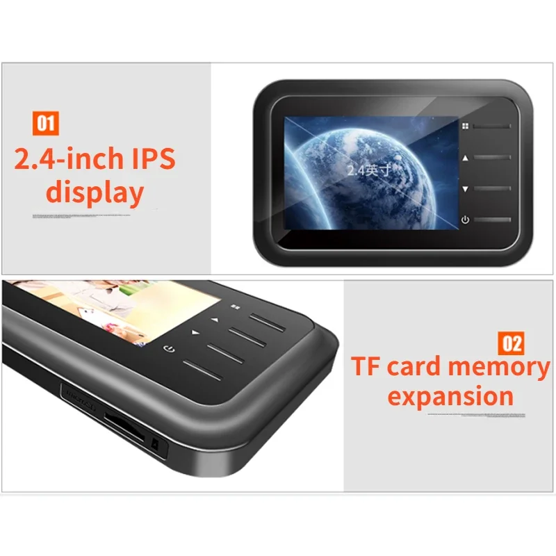 Video Peephole Doorbell Camera Video-eye Auto Record Electronic Ring Night View Digital Door Viewer Entry Home Security door bell camera door peephole door peephole camera