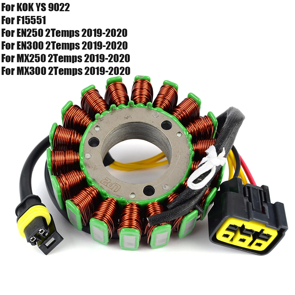 

Stator Coil for TM Racing EN250 EN300 MX250 MX300 2 Temps 2019 2020 F15551 KOK YS 9022