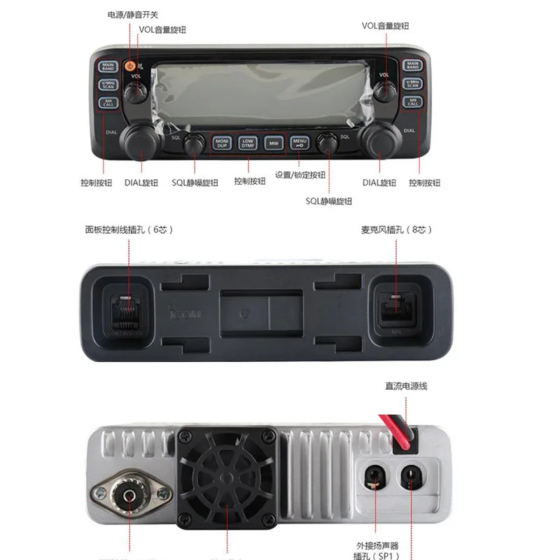 Рисунок 4 - ICOM телефон, двухдиапазонный трансивер VHF/UHF