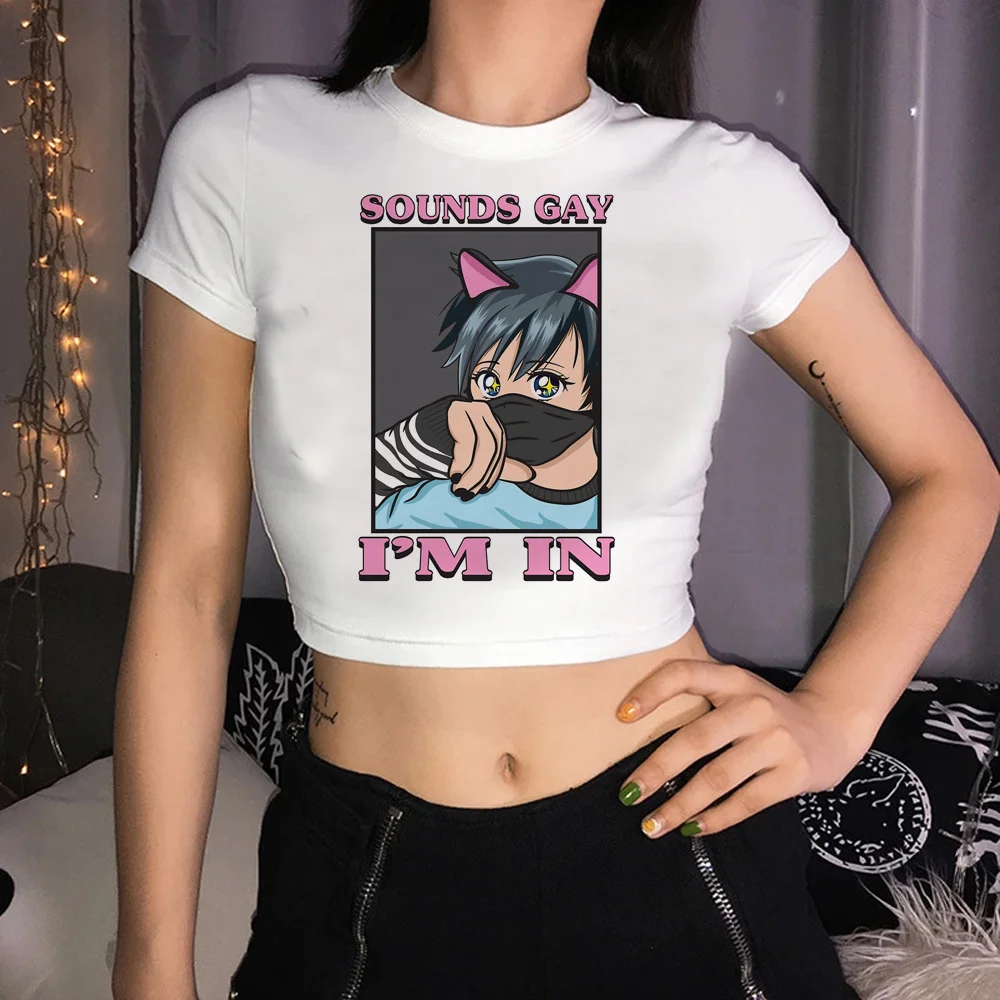 

femboy t shirt trashy fairy grunge 90s crop top Female cute korean fashion aesthetic goth t-shirts