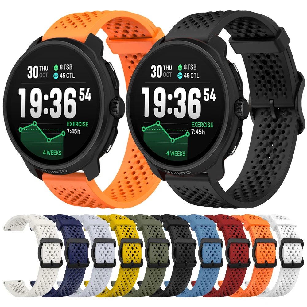 Breathable Silicone Sport Strap - 22mm