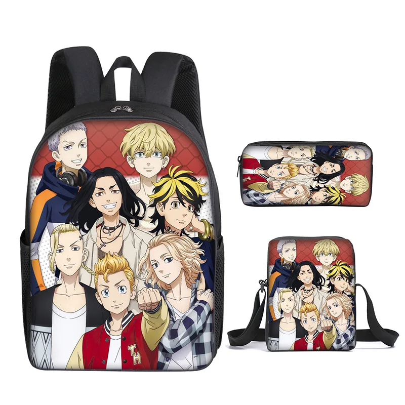 

Anime Backpack Tokyo Revengers 3D Print Backpacks Manga School Bags for Teenage Bag Laptop Bagpack for Teenager Daily Rucksack