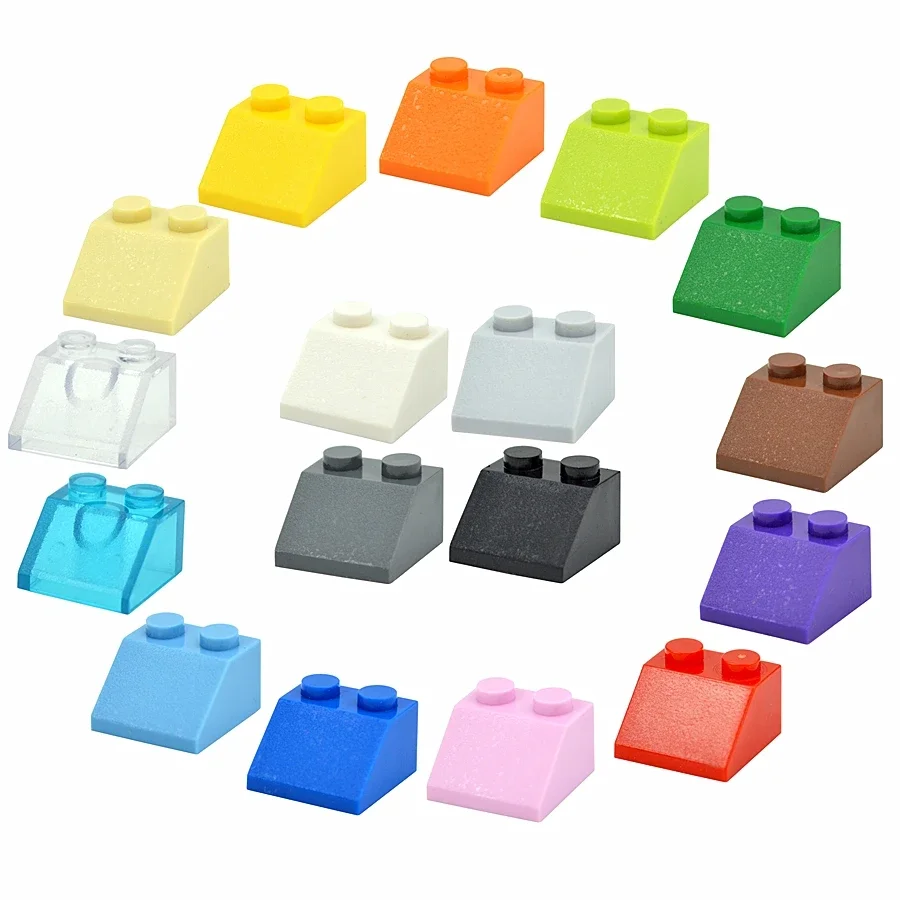 Creative Educational Building Block Roof Tile Slope - Thick Figure Assembly Toy Set
