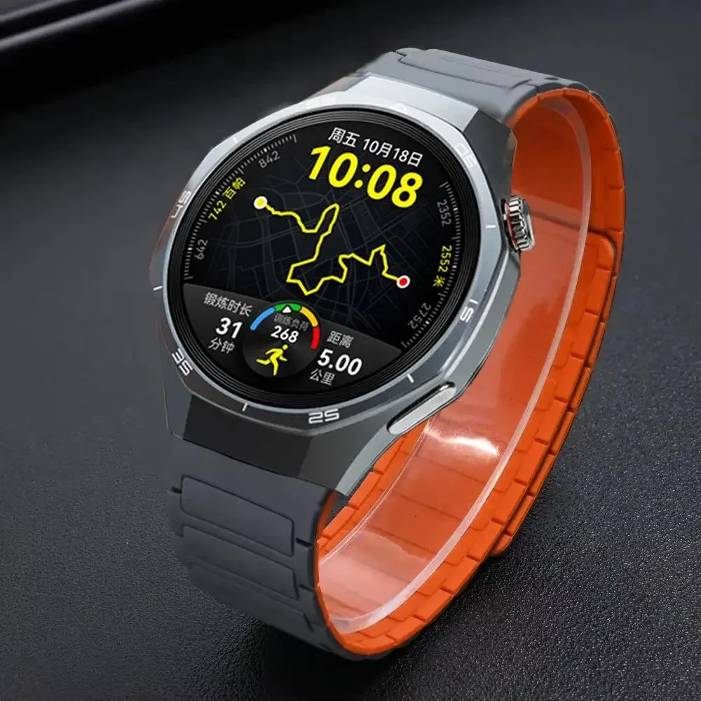Silicone Magnetic Replacement Strap for 22mm Smartwatch - Sports Wristband Accessories