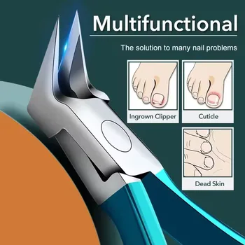 Tagliaunghie professionale, Tagliaunghie in acciaio inossidabile, Strumento per la cura delle unghie per uso domestico e in salone, Strumento per manicure e pedicure per le donne 1