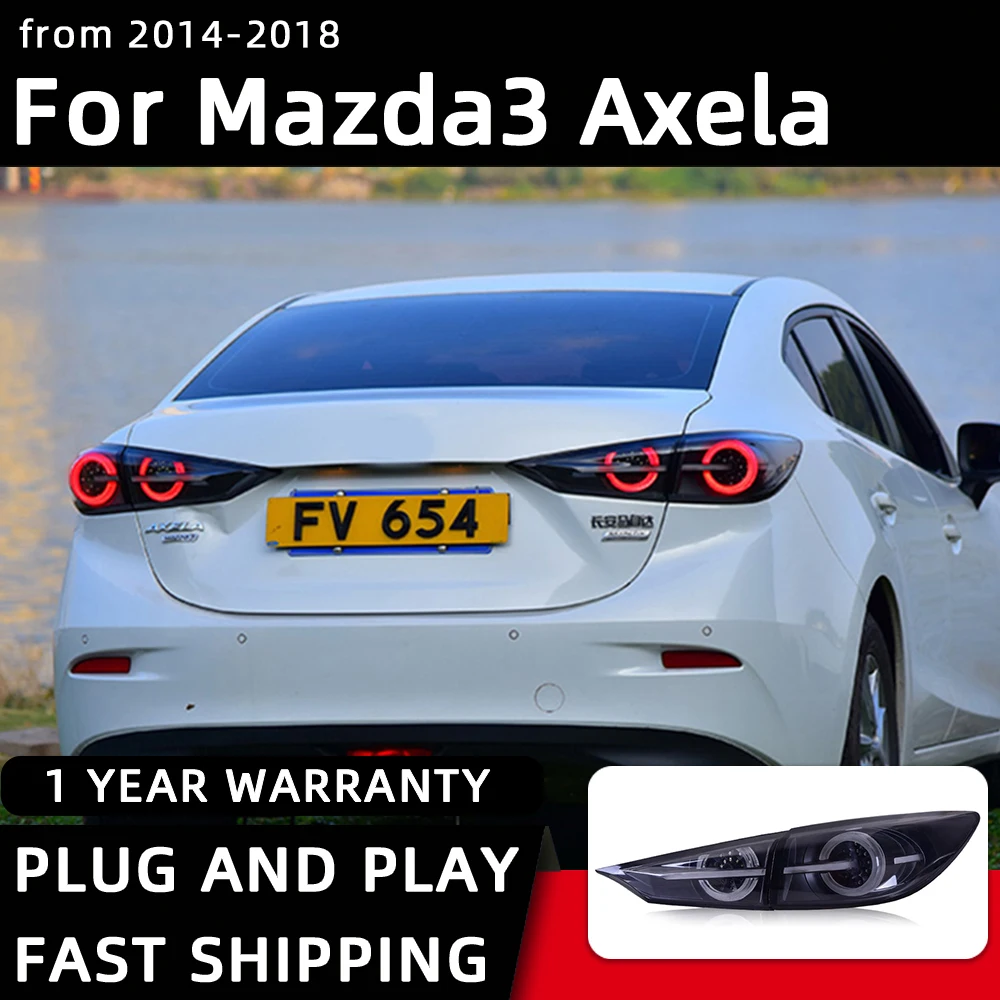 

Car Styling Taillights for Mazda 3 Mazda3 Axela LED Tail Light 2014-2018 Tail Lamp DRL Rear Turn Signal Automotive Accessories