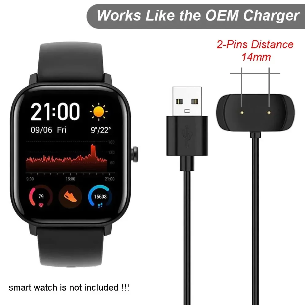 Universal Smartwatch Charging Magnet Cable - 1m