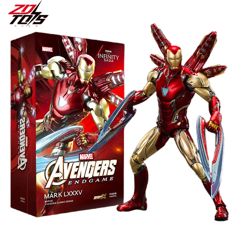 thumbnail image 1 of Figura de acción Iron Man Mark 85 versión LED 1:10 de Marvel Toys de ZD original, Vengadores: Endgame MK85, armadura de guerra, modelos coleccionables, 1 of 5