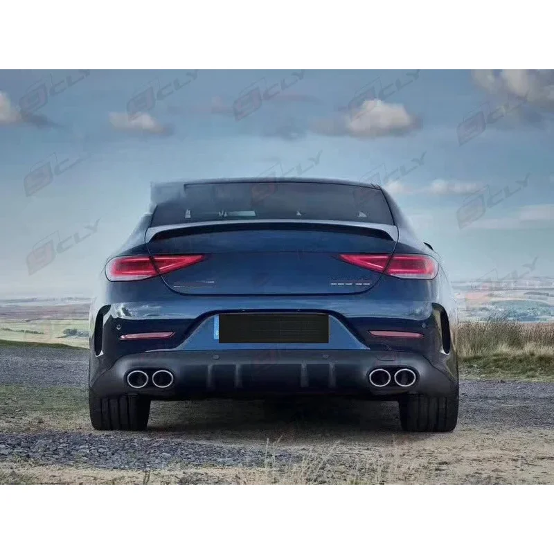 C257 CLS 클래스 CLS53 2019-2022용 배기구 포함 리어 디퓨저 리어 립